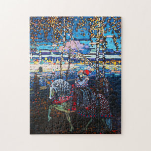 Couple Riding a White Horse, Wassily Kandinsky Jigsaw Puzzle