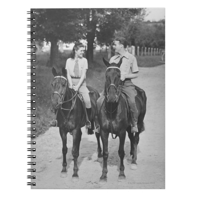 Couple Riding Horses Notebook (Front)