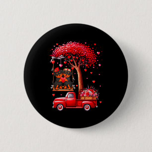 Couple Rottweilers Valentine Hearts Tree Pickup Tr 6 Cm Round Badge