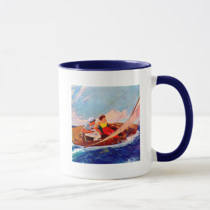 Couple Sailing by R.J. Cavaliere Mug