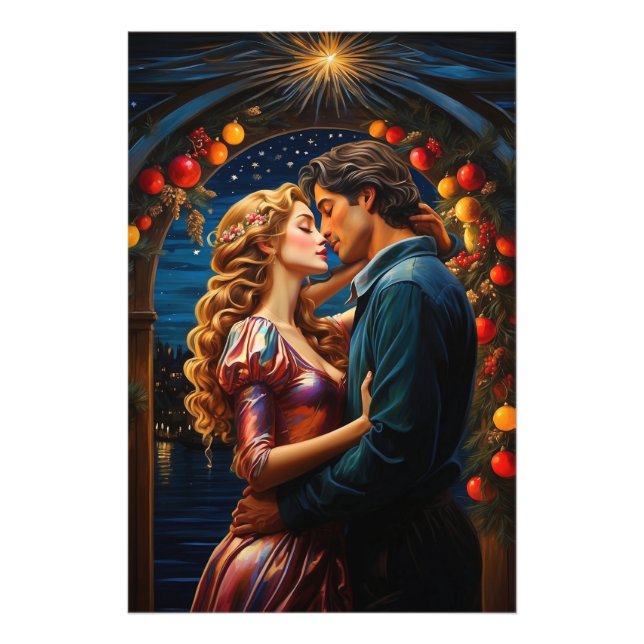 *~* Couple Sea Fantasy Romantic AP51 Ornatments Photo Print (Front)