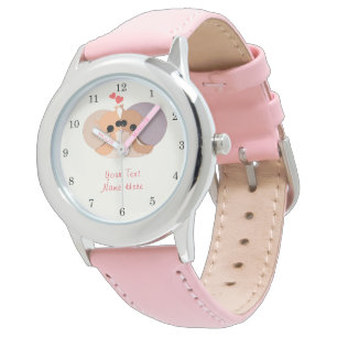 Couple Snail Watch with Custom Text Name