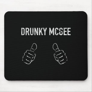 Couple St Patricks Day Shirts Men Women Im Drunky Mouse Pad