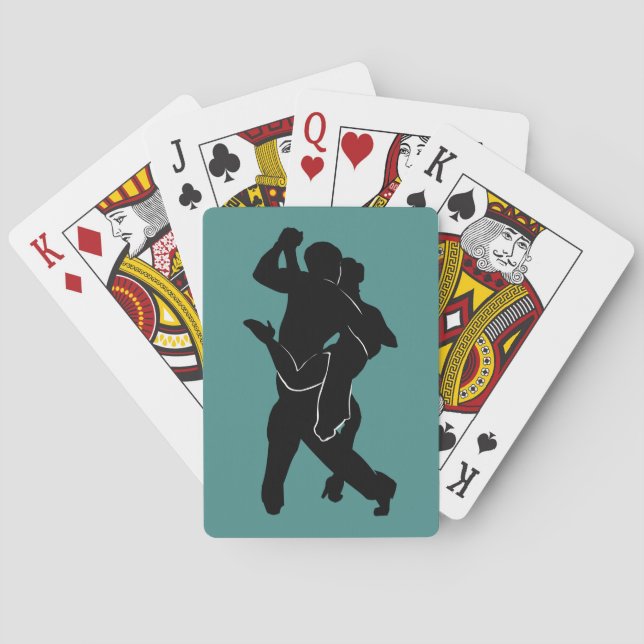 Couple Tango Dancer Playing Card (Back)