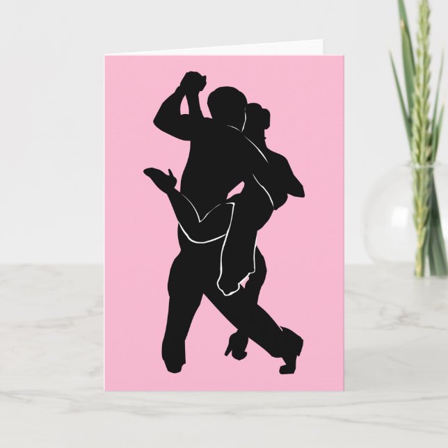 Couple Tango Dancers Card Add Your Special Text (Front)