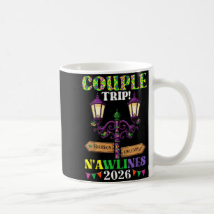 Couple trip nawlines 2026 new orleans mardi gras coffee mug