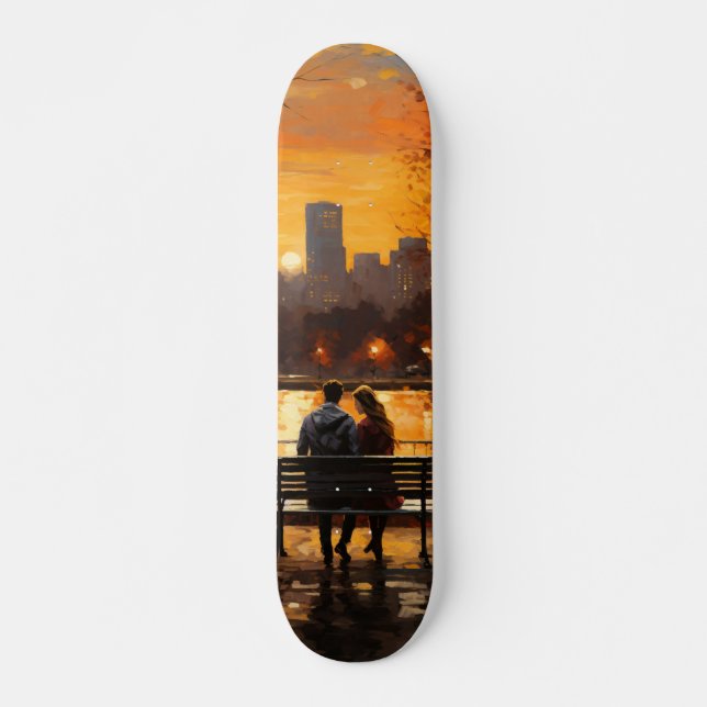 Couple Watching Sunset Skateboard (Front)
