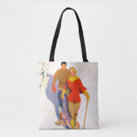 Couple Wearing Snowshoes by McClelland Barclay