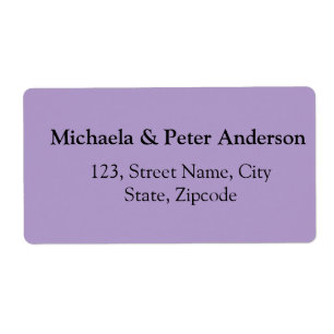 Couple wedding simple minimal return address 