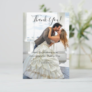 Couple Wedding Thank You Card