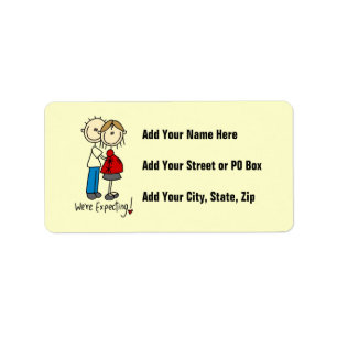 Couple We're Expecting T-shirts and Gifts Label