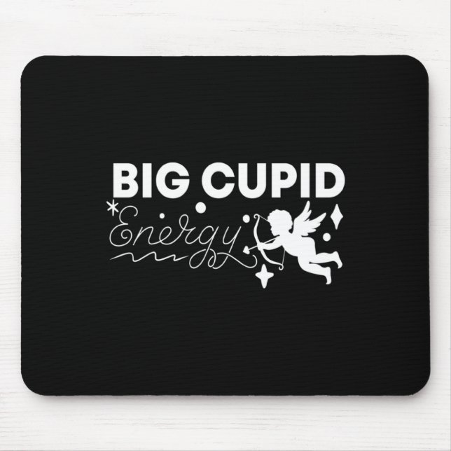 Couple Wife Husband Big Cud Energy Valentines Da  Mouse Pad (Front)