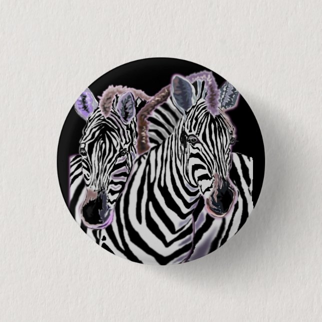 Couple Zebra Button (Front)