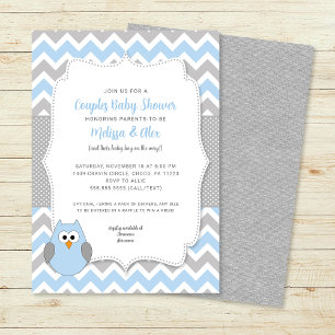 Couples Baby Shower Invitation + diaper raffle