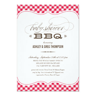 bbq baby shower invitations