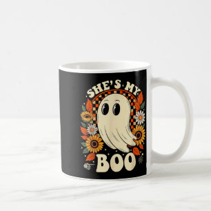 Couples boo skeleton matching couple halloween coffee mug