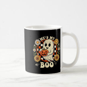 Couples boo skeleton matching couple halloween coffee mug