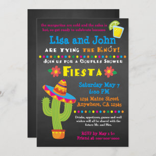 Couples Bridal Shower Fiesta Invitation