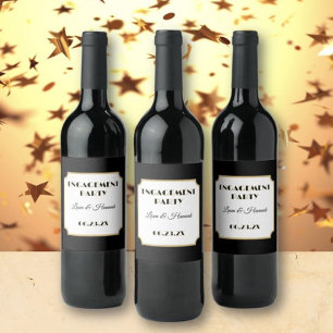 Couple's Celebration! Engagement Party Wine Label