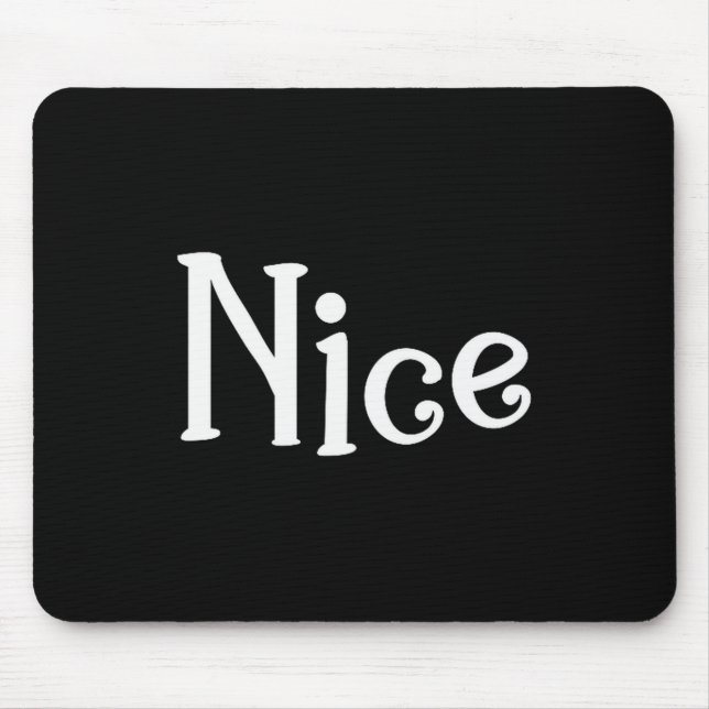 Couples Christmas Naughty Nice Matching Holiday Ma Mouse Pad (Front)