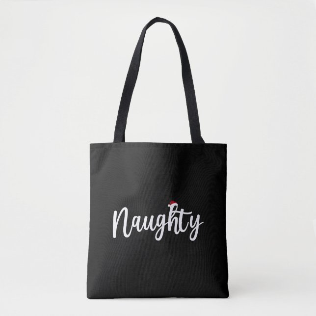 Couples Christmas Naughty Tote Bag (Front)
