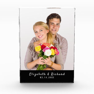 Couples Commemorative Personalised Photo Block