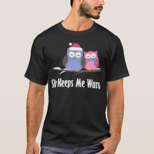 Couples Cute She Keeps Me Warm T-Shirt
