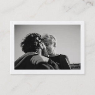 Couple's Engagement Photo Calling Card
