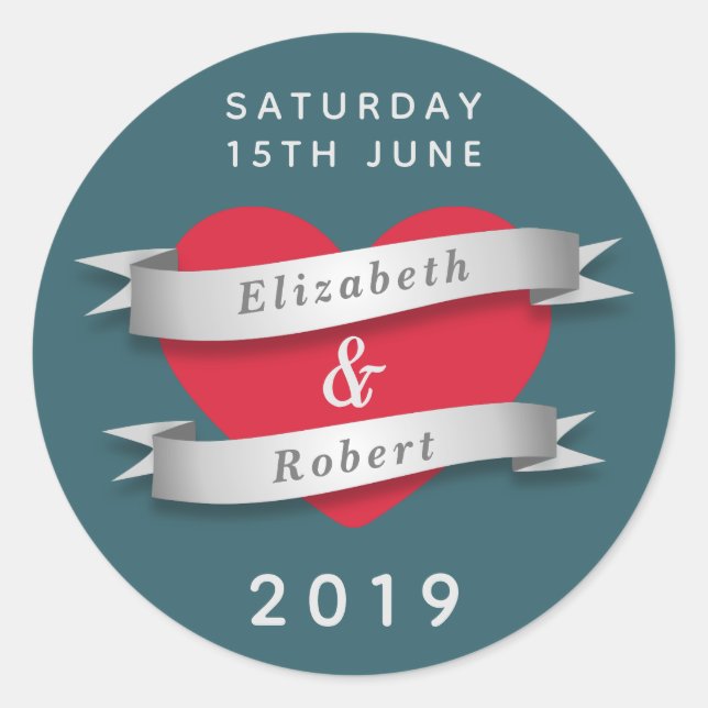 Couples Event Classic Round Sticker (Front)