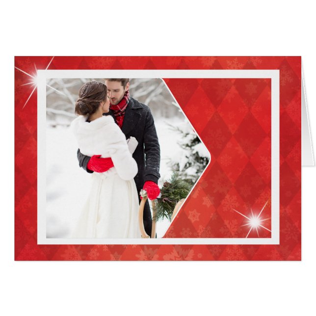 Couple's First Christmas Photo Christmas Card (Front Horizontal)