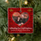 Couple's First Christmas Rustic Red Brick