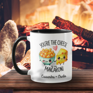  Couples Funny Custom "Cheese to My Macaroni" Mug