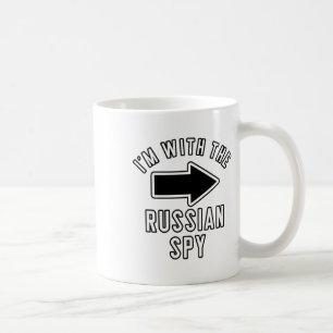 Couples Halloween Costume I'm With The Russian Spy Coffee Mug