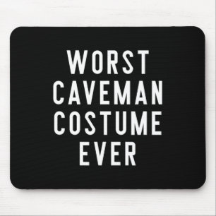 Couples Halloween Costume Shirts Worst Caveman Cos Mouse Pad
