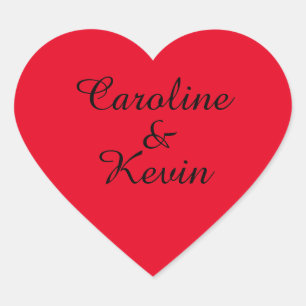 Couples Heart Shaped Stickers