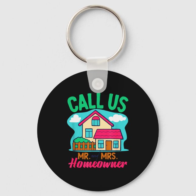 Couples Homeowner New Home Owner  Key Ring (Front)