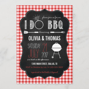 Couples I Do BBQ Engagement Shower Invitation