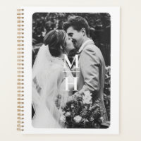 Couples Initials Retro Photo Monogram