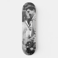 Couples Initials Retro Photo Monogram