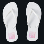 Couple's Initials | Subtle Pink Gradation Thongs<br><div class="desc">Cool,  minimal and modern..

Thank you for your purchase!</div>