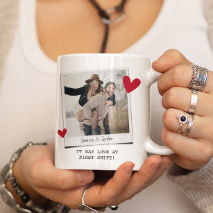 Couples Love at First Swipe’ online dating  Coffee Mug