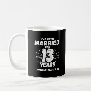 Couples Married 13 Years Funny 13th Anniversary Coffee Mug