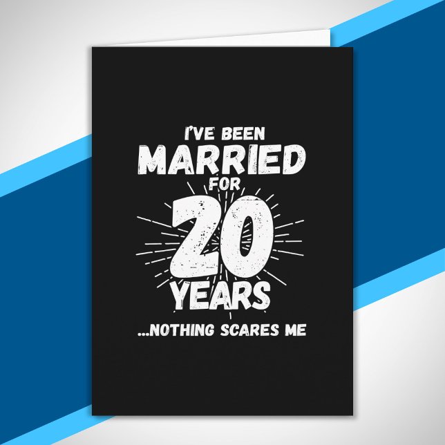 Couples Married 20 Years Funny 20th Anniversary Card (Creator Uploaded)