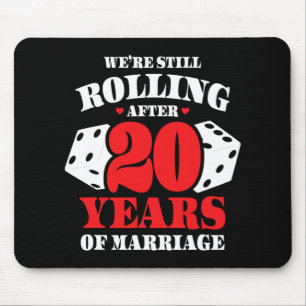 Couples Married 20 Years - Funny 20th Wedding Anni Mouse Pad