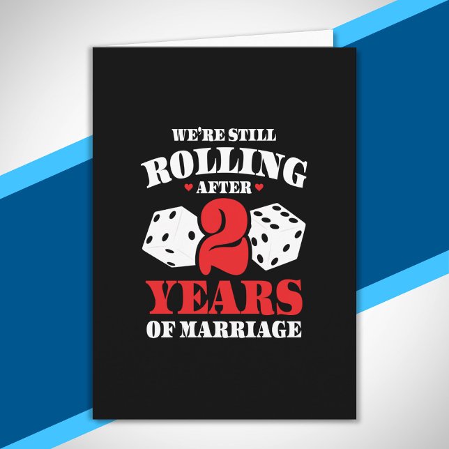 Couples Married 2 Years Funny 2nd Anniversary Card (Creator Uploaded)