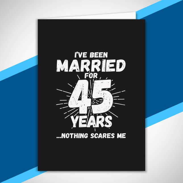 Couples Married 45 Years Funny 45th Anniversary Card (Creator Uploaded)