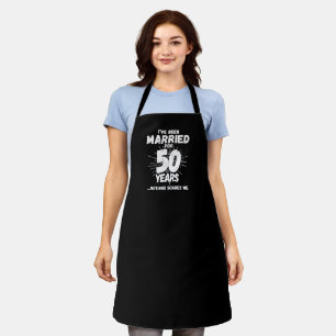 Couples Married 50 Years Funny 50th Anniversary Apron