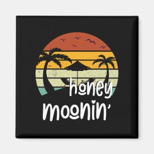 Couples Married Matching Honey Mooning Honeymoon V Magnet