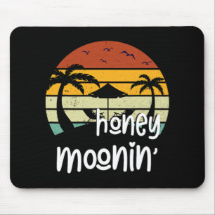 Couples Married Matching Honey Mooning Honeymoon V Mouse Pad