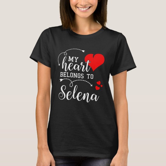 Couples Matching  My Heart Belong to Selena  My Lo T-Shirt (Front)